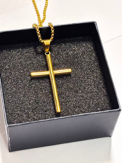 金色细纹十字架