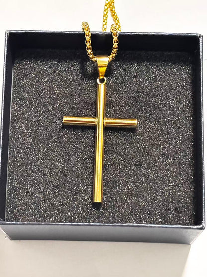 金色细纹十字架