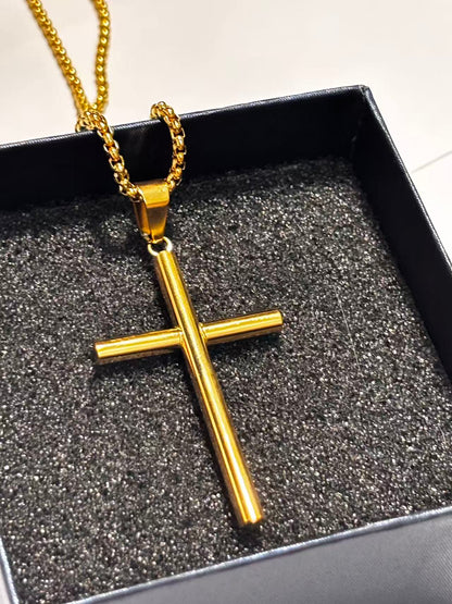 金色细纹十字架