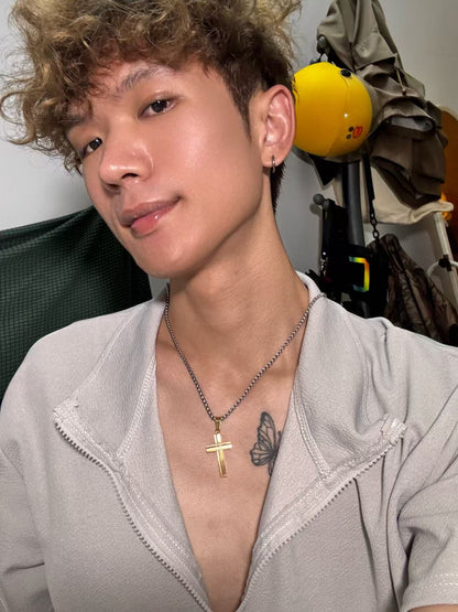 十字架条纹形吊坠