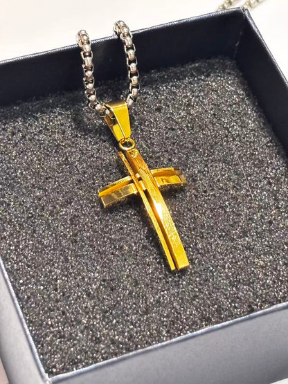 十字架条纹形吊坠