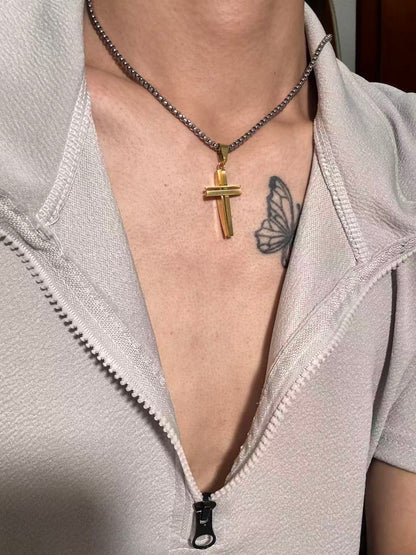 十字架条纹形吊坠