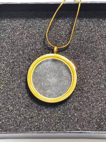 功能开合透明圆形吊坠