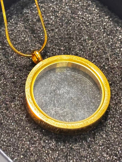 功能开合透明圆形吊坠