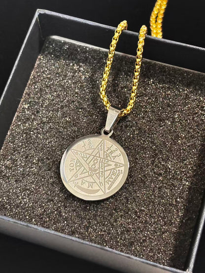 古罗马腐蚀钢色吊坠