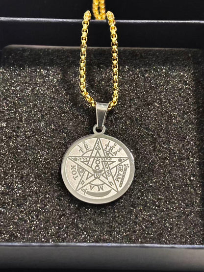 古罗马腐蚀钢色吊坠