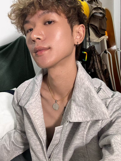 古罗马腐蚀钢色吊坠