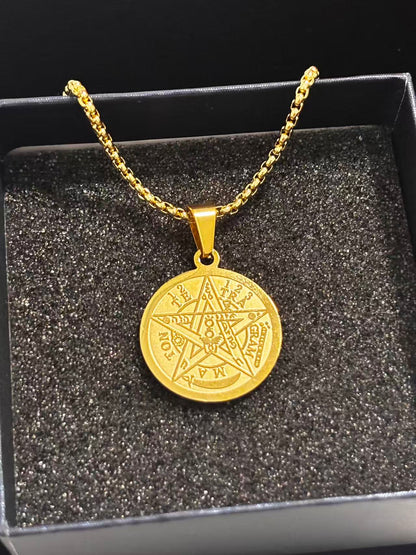 古罗马腐蚀钢色吊坠