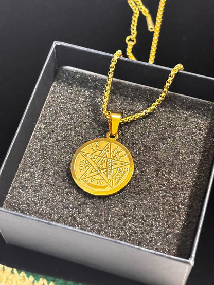 古罗马腐蚀钢色吊坠