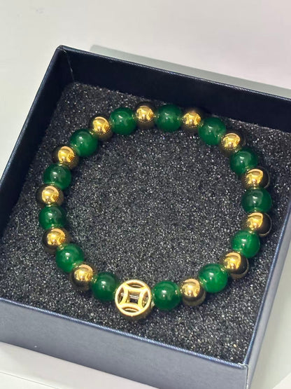 铜钱款招财手链