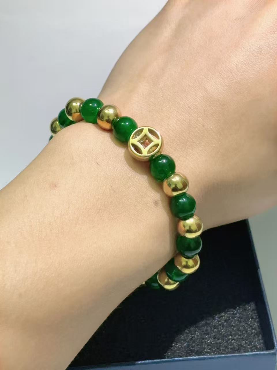 铜钱款招财手链