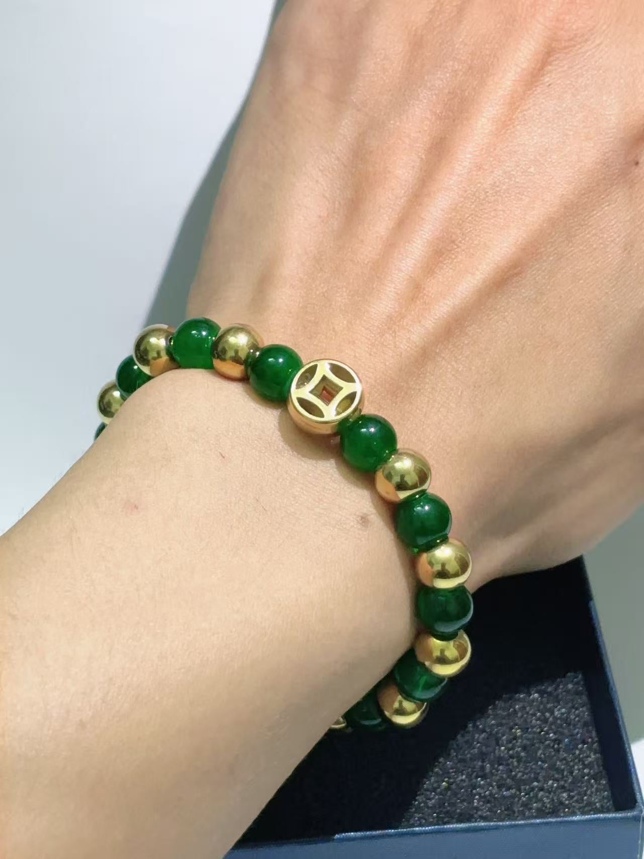 铜钱款招财手链