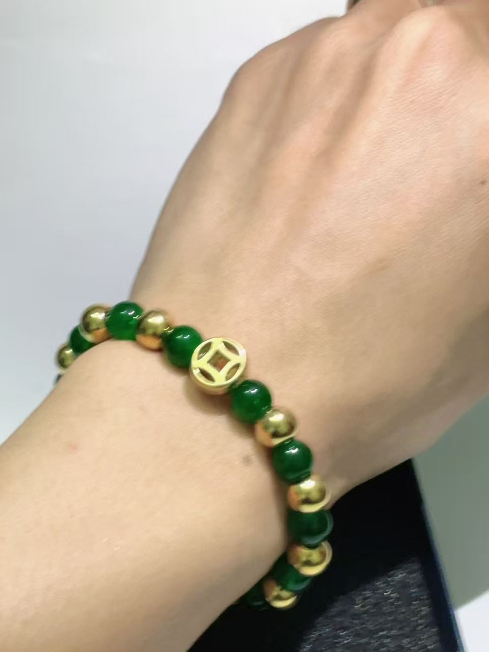 铜钱款招财手链