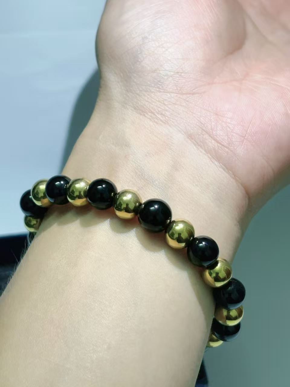 福款黑珠招财手链
