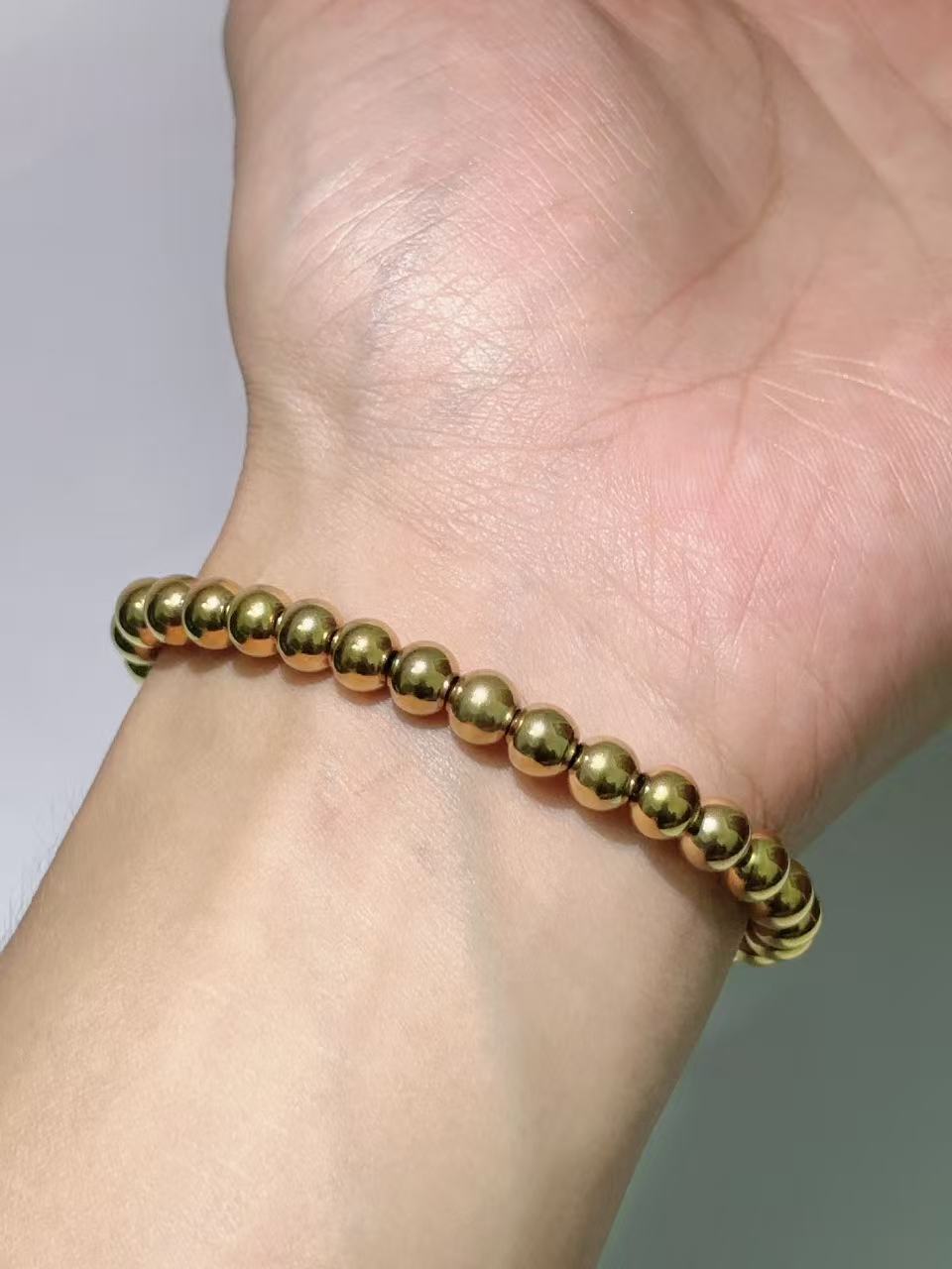 花款全金招财手链