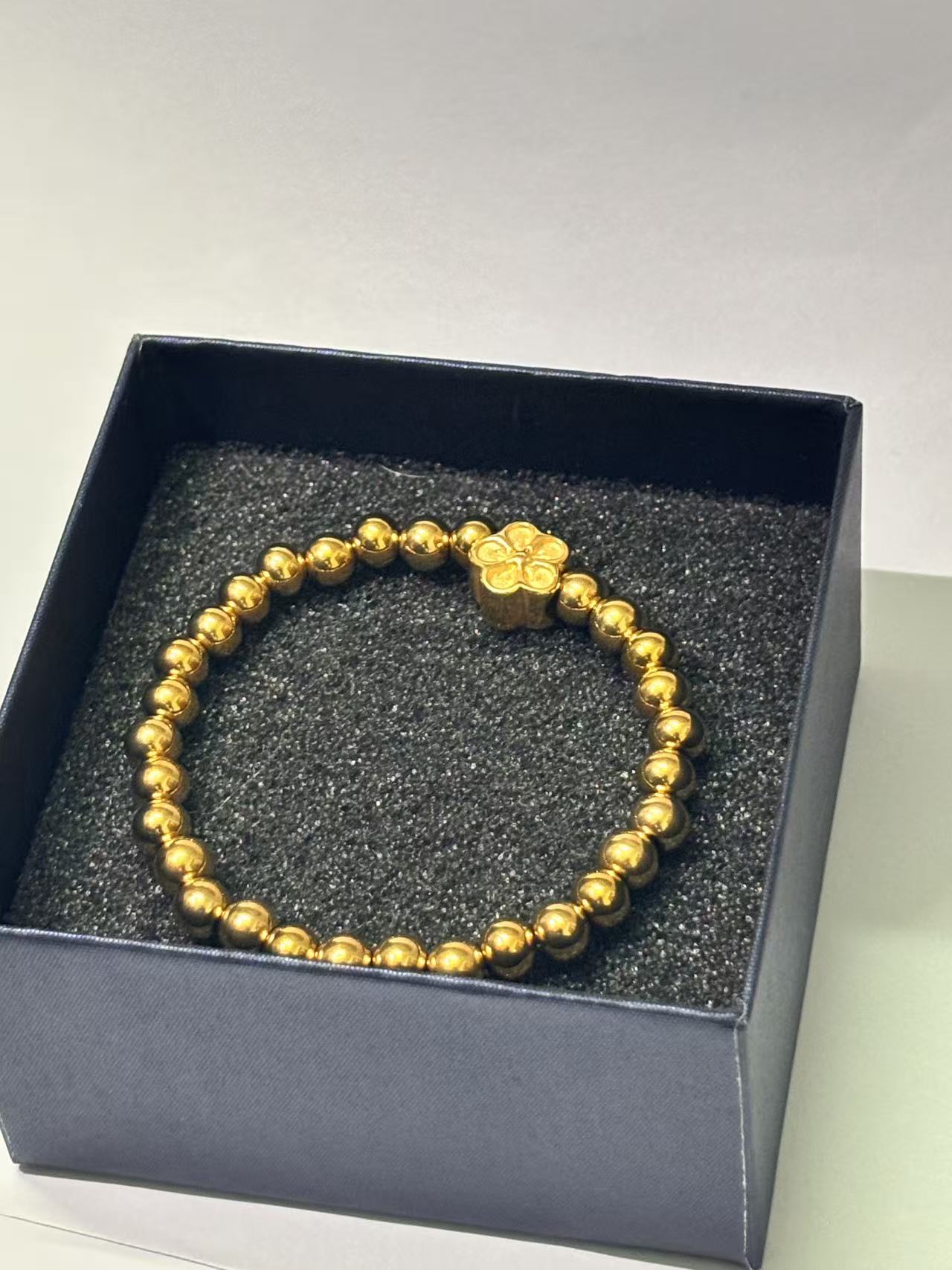 花款全金招财手链