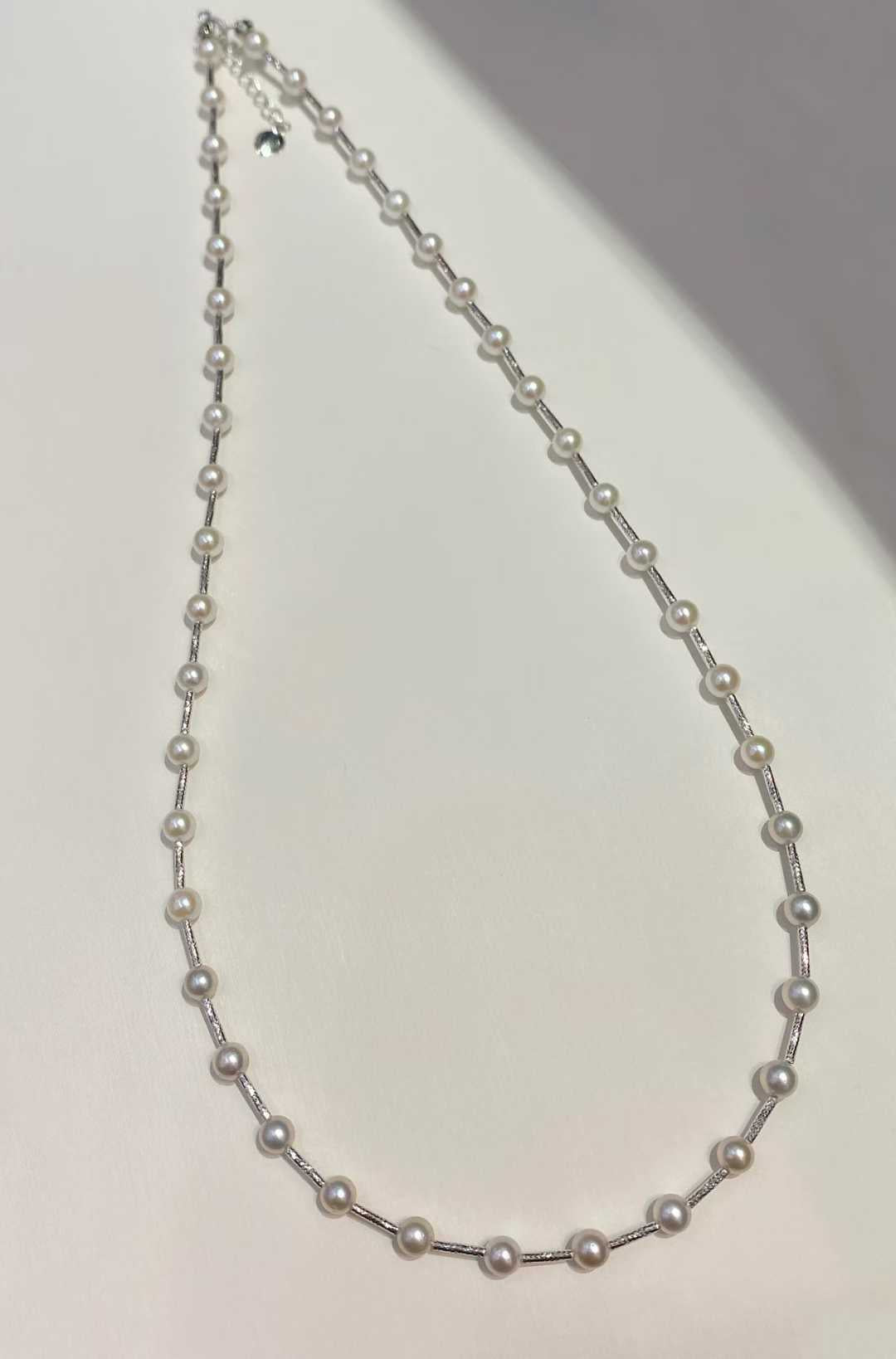 18K金akoya糖果色海水珍珠项链