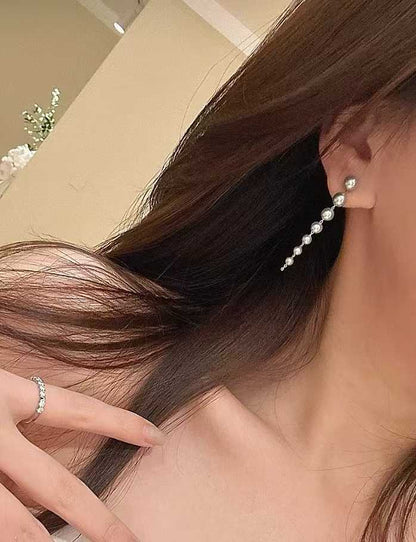 18k金真多麻海水珍珠耳环