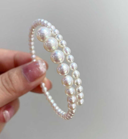 akoya海水珍珠弹力手镯