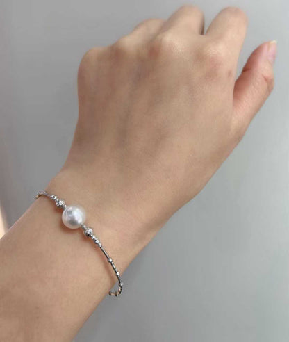 18K金澳白海水珍珠手镯