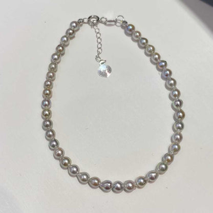 18k金真多麻海水珍珠手链