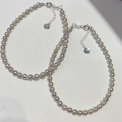 18k金真多麻海水珍珠手链