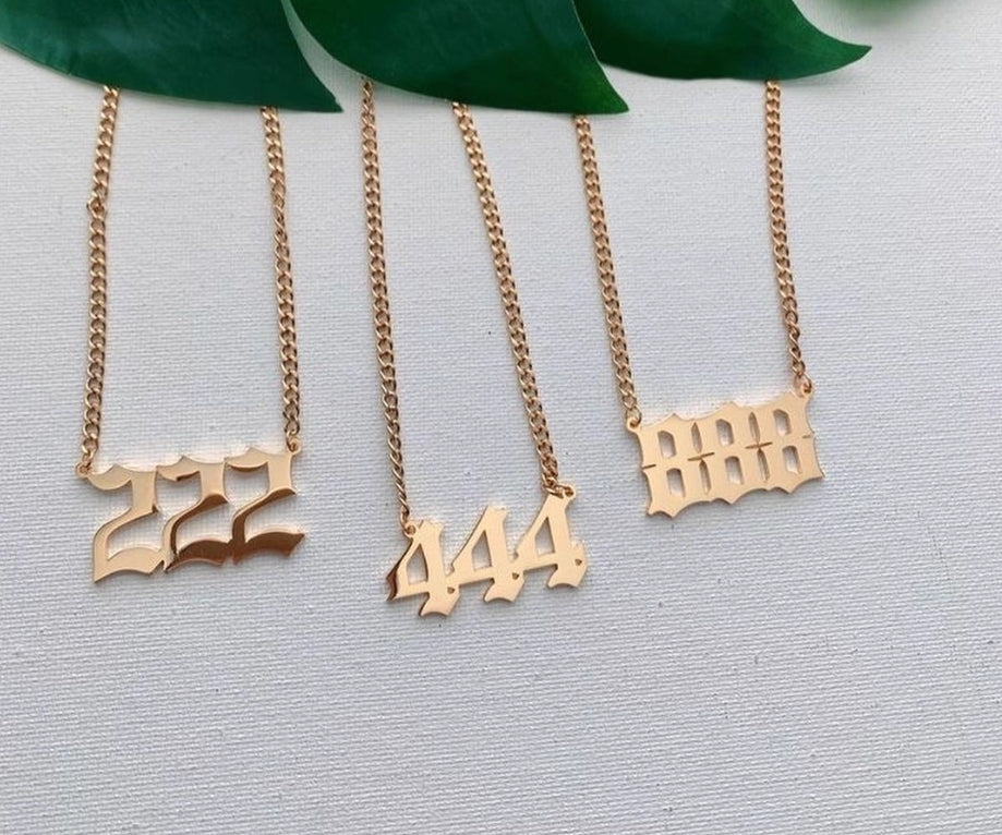 数字项链吊坠
